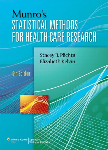 Munro's Statistical Methods for Health Care Research 6th Edition Stacey B. Plichta Test bank