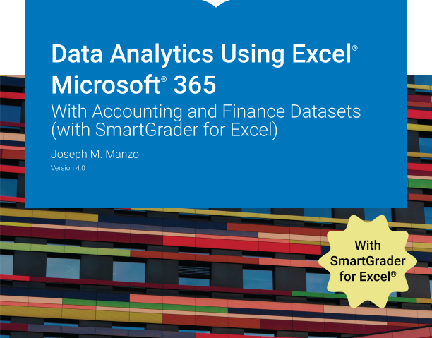 Cover of Data Analytics Using Excel Test Bank by Joseph M. Manzo Version 4.0