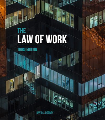 Cover of The Law of Work Test Bank 3rd Edition by David J. Doorey